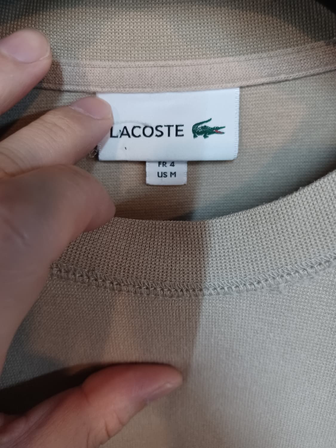 라코스테 코튼 포켓 맨투맨 반팔 m 상품이미지3
