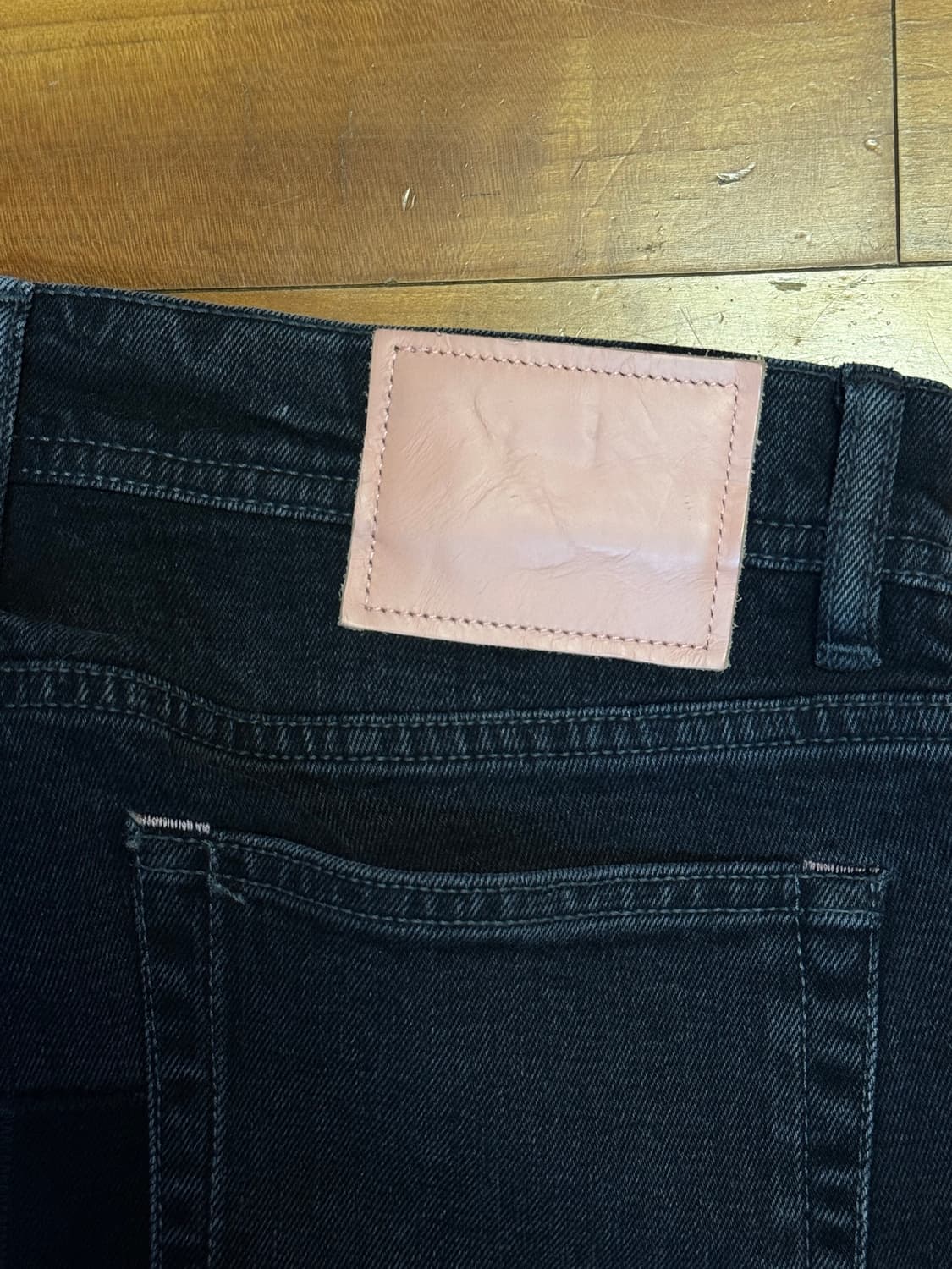 North black patch skinny fit jeans 상품이미지5