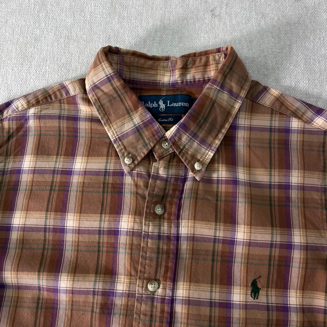 100 폴로랄프로렌 빈티지 체크 코튼 셔츠 상품이미지2