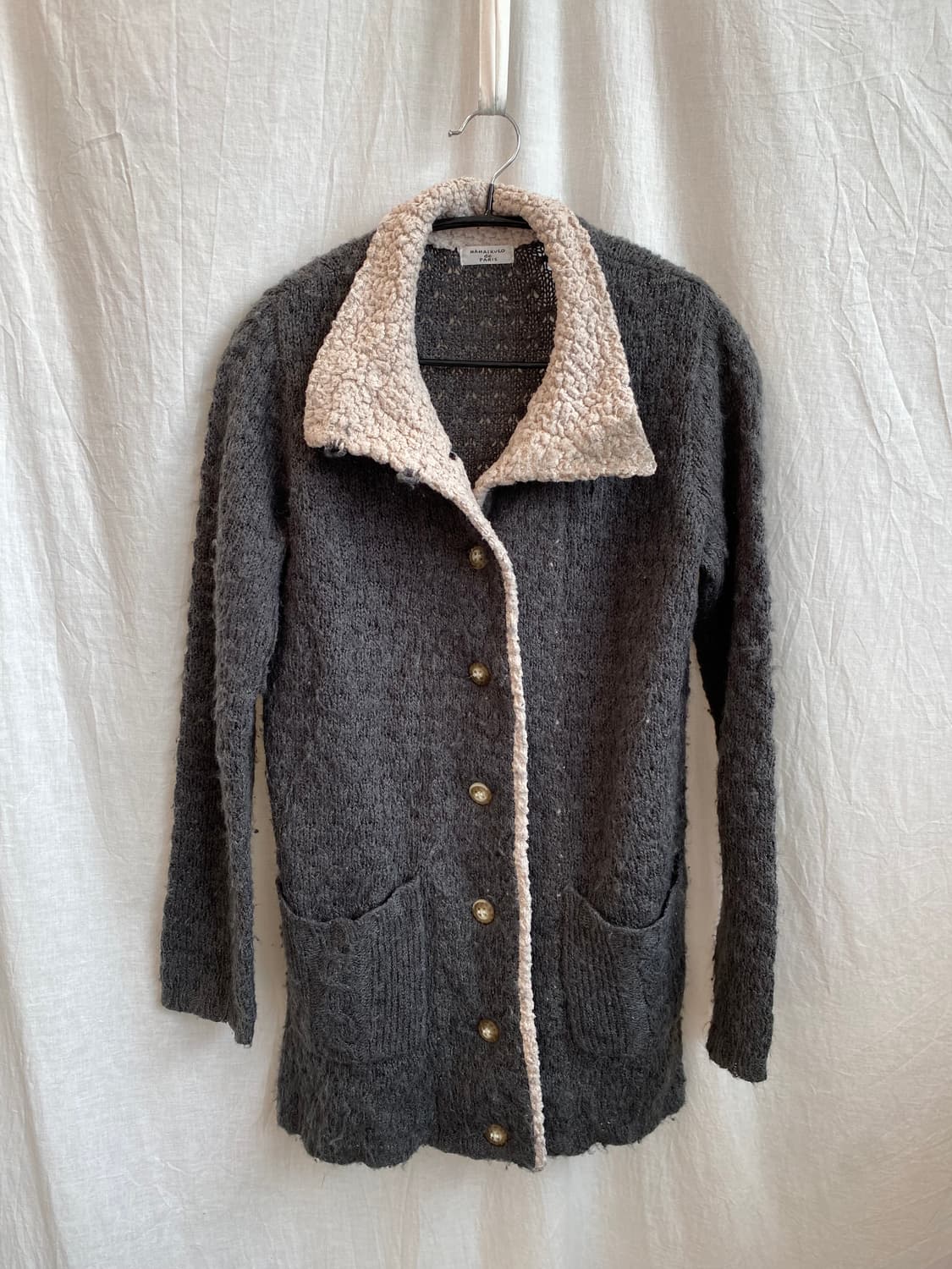 MAMAIKUKO DE PARIS 울혼방 가디건(M) 상품이미지4