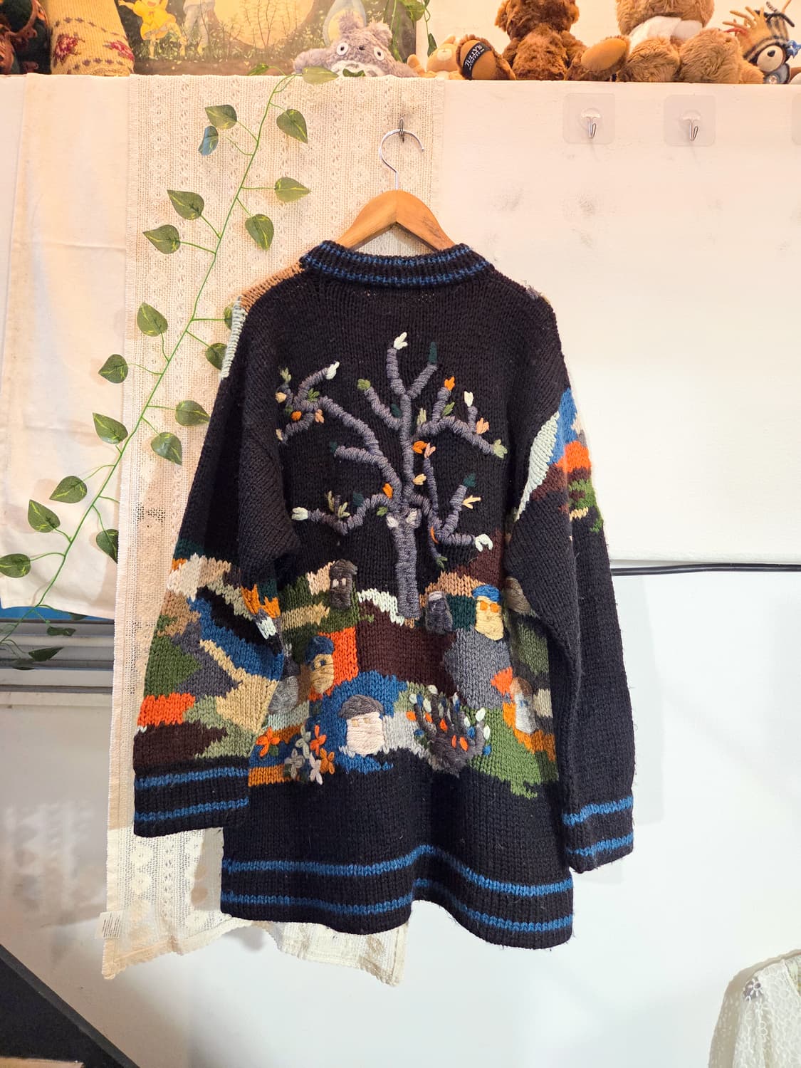 자수 가득 울 가디건 상품이미지4