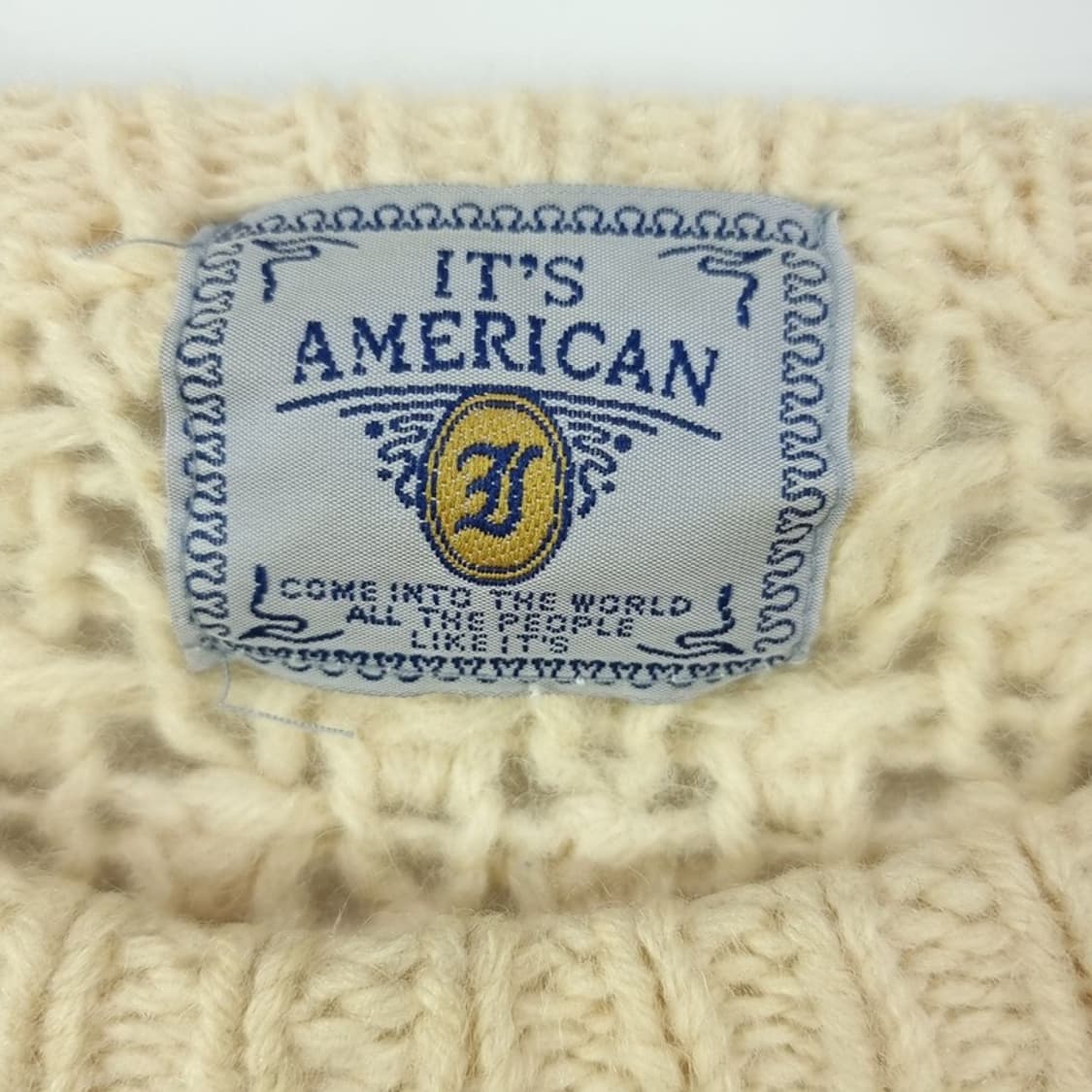 [일본빈티지] 빈티지 케이블 피셔맨 니트 아이보리 M18591 상품이미지6