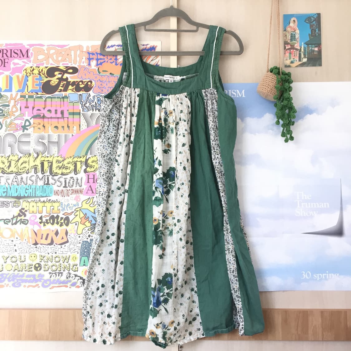 지구샵 초록 여름용 레이어드 슬리브리스 하구미 상품이미지1