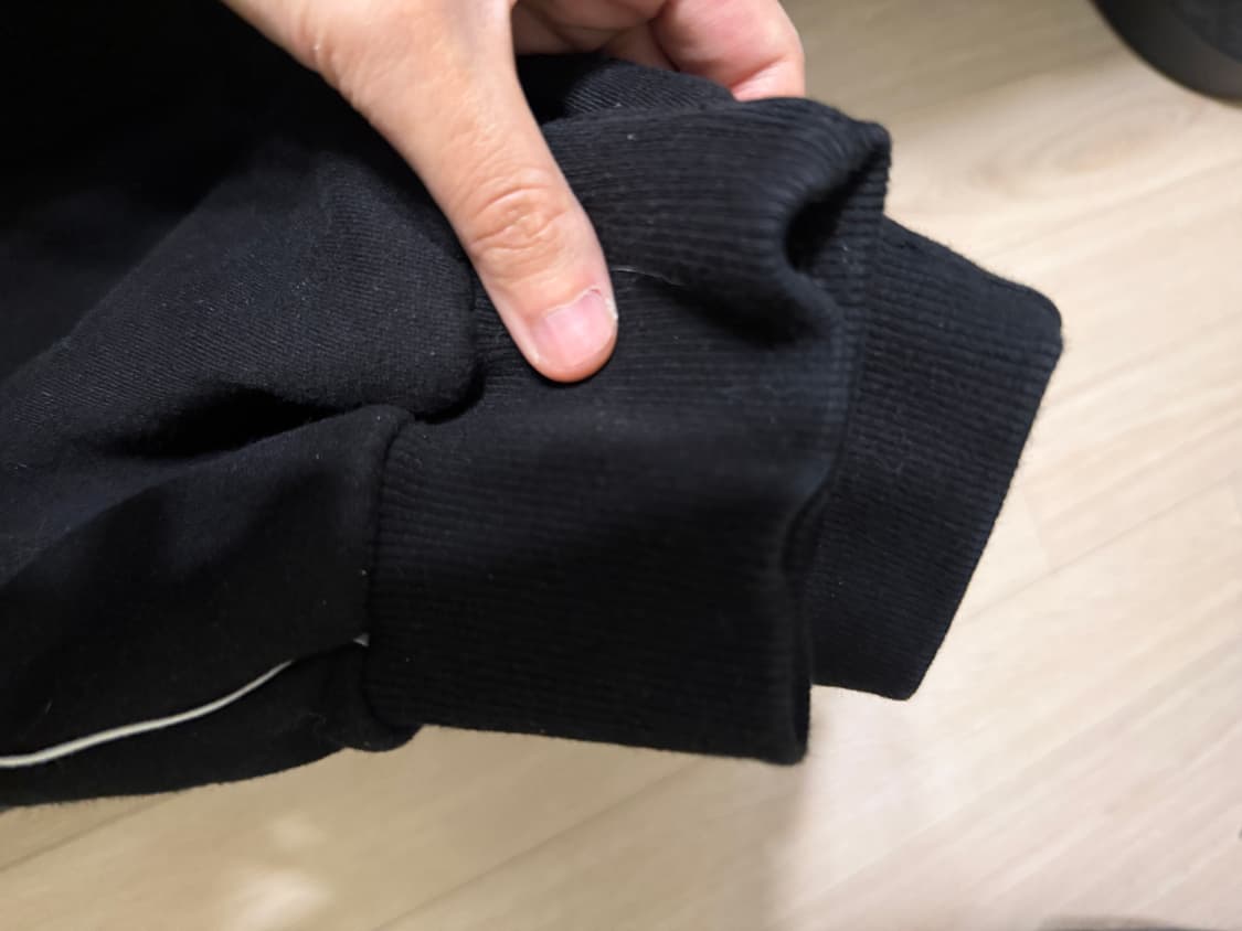 어커버 사이드 파이핑 조거 팬츠 블랙 트레이닝바지 L 상품이미지4