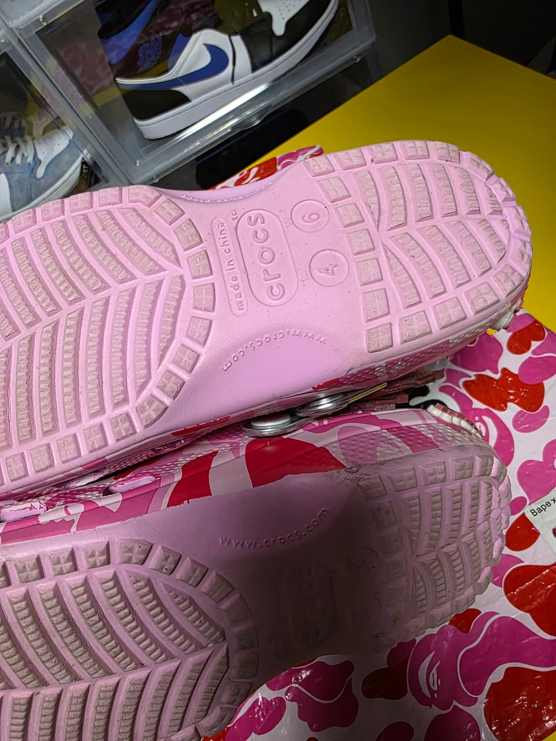 베이프 핑크카모 크록스 230사이즈 w6 상품이미지2