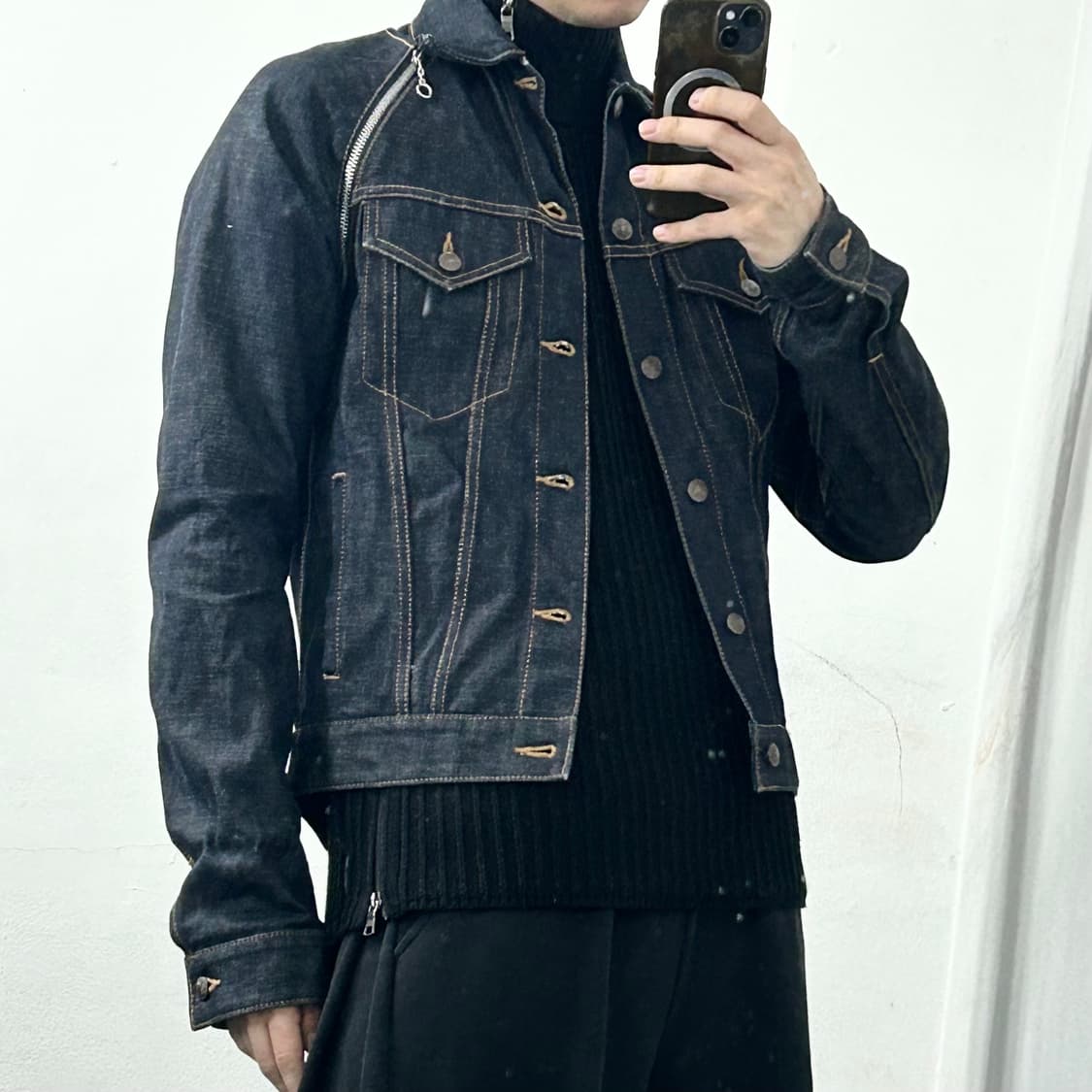 미하라 야스히로 컨버터블 데님 자켓 상품이미지5