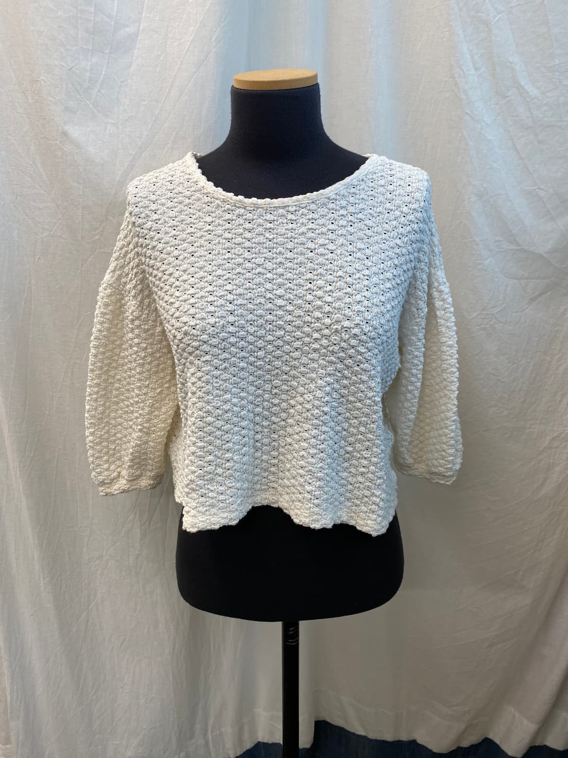 CUTIE BEAUTY 화이트폼 반팔블라우스(M) 상품이미지2