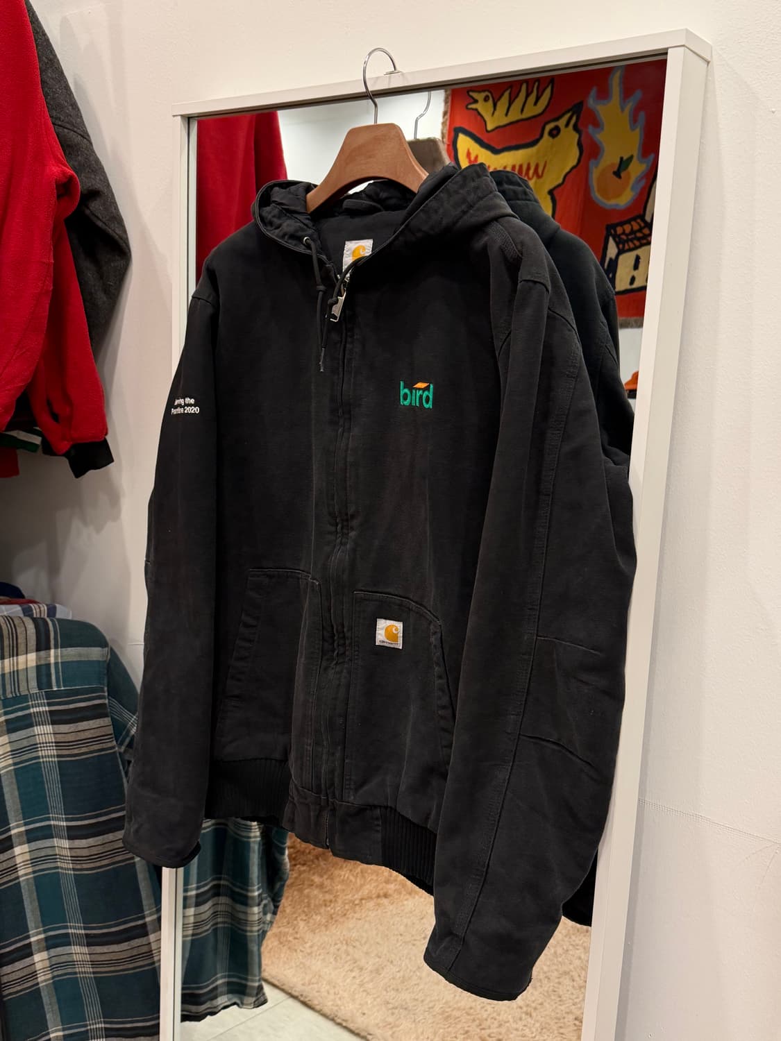 Carhartt 칼하트 덕 액티브 페이딩 후드 워크 자켓 상품이미지1