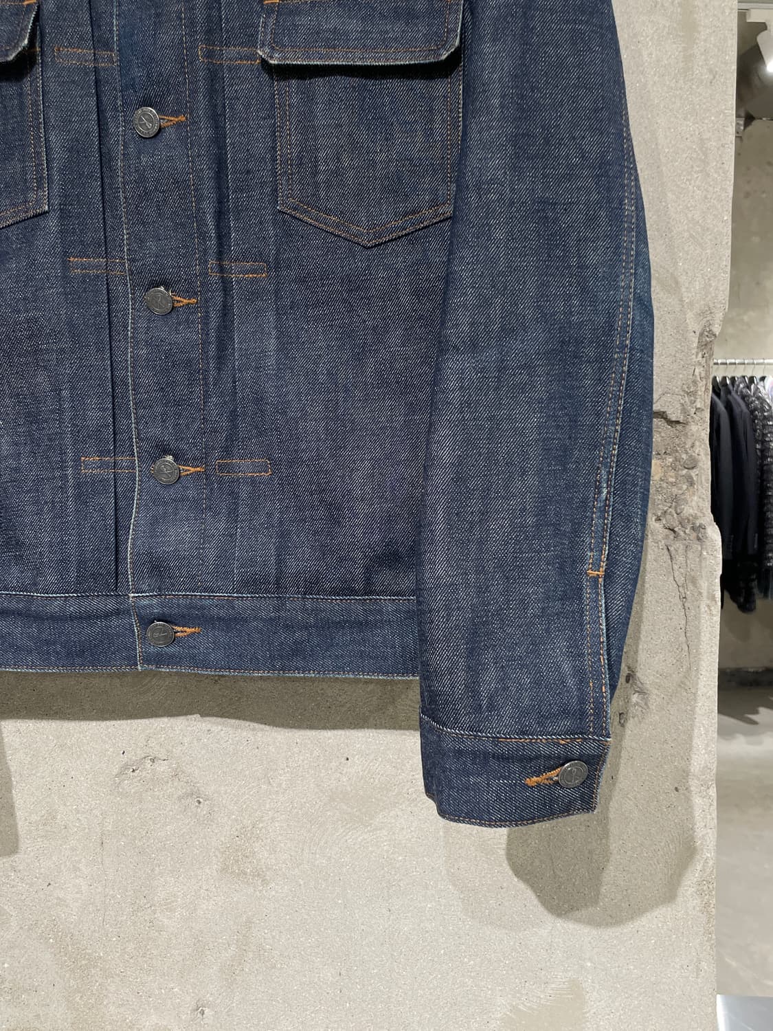 아페쎄 진청 생지 데님 자켓 상품이미지5