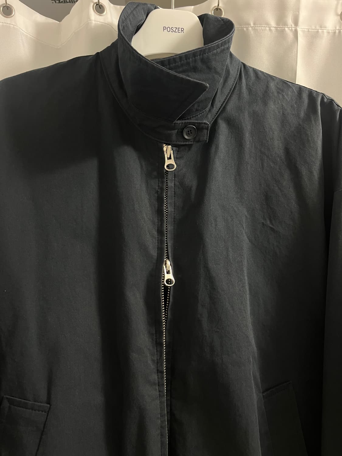 포저 poszer 코튼 블루종 자켓 네이비 상품이미지8