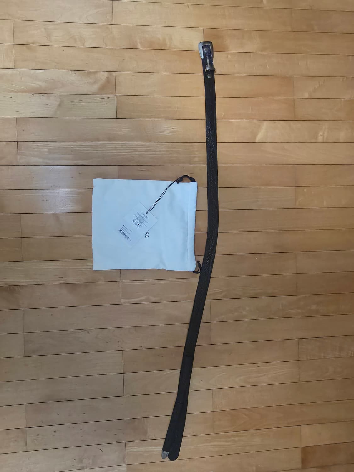 르메르 미니멀 웨스턴 벨트 카우 레더 블랙 95 상품이미지2