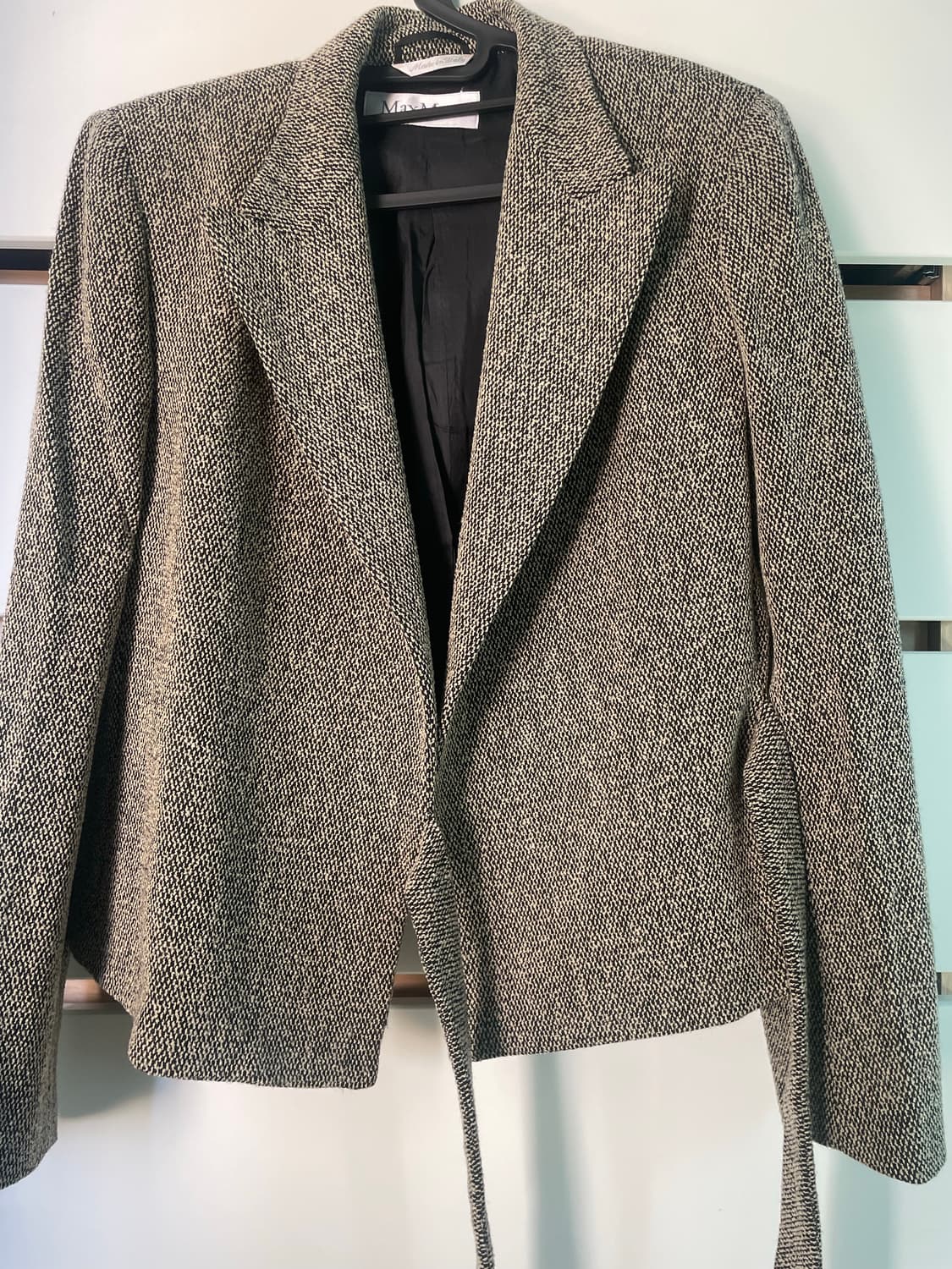 MaxMara 막스마라 헤링본 벨트 자켓 상품이미지2