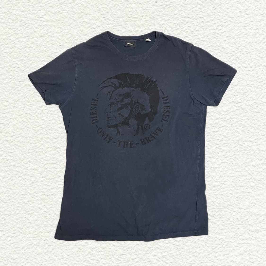 디젤 자수 반팔티 L 네이비 상품이미지1