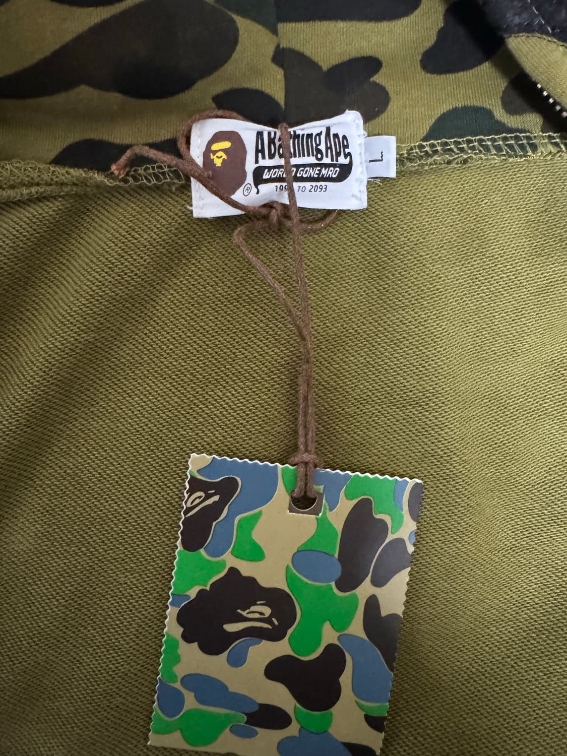 베이프 후드집업 라지 상품이미지2