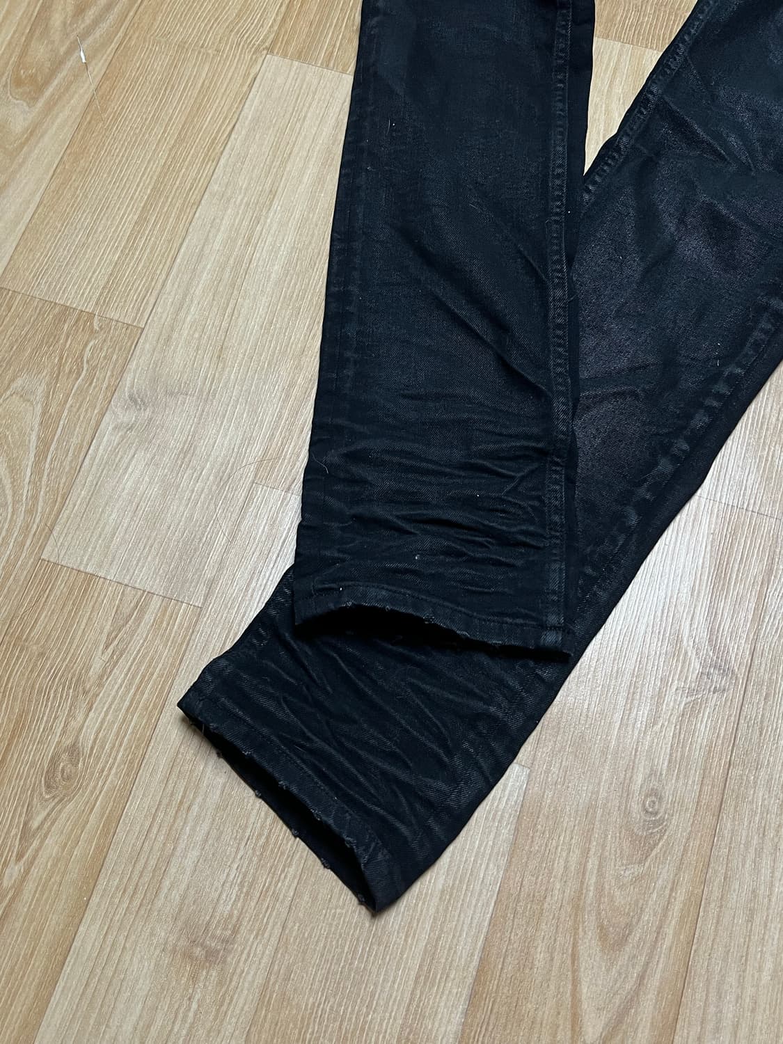 1) 언더마이카 25ss 코팅 슬림스트레이트 데님 상품이미지5