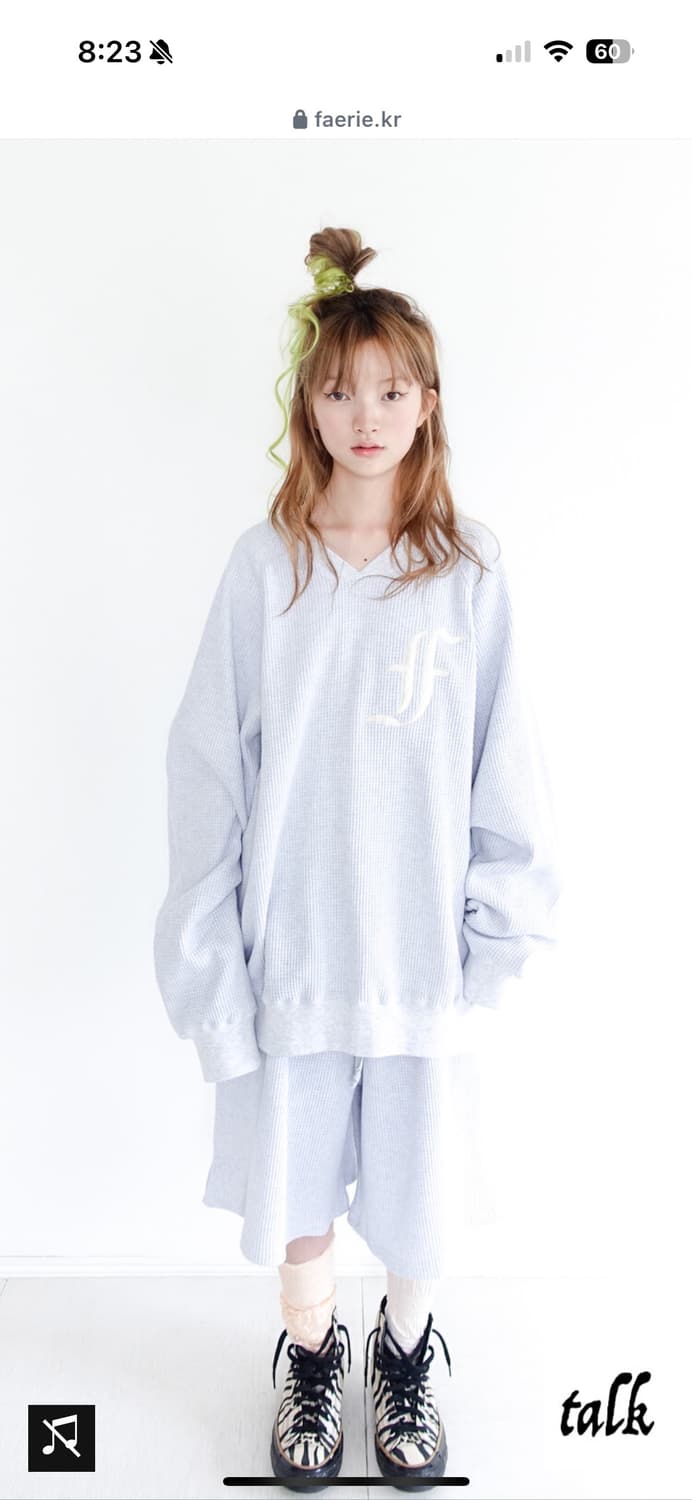 샵페어리 와플 니트 그레이 색상 구합니다! 상품이미지1