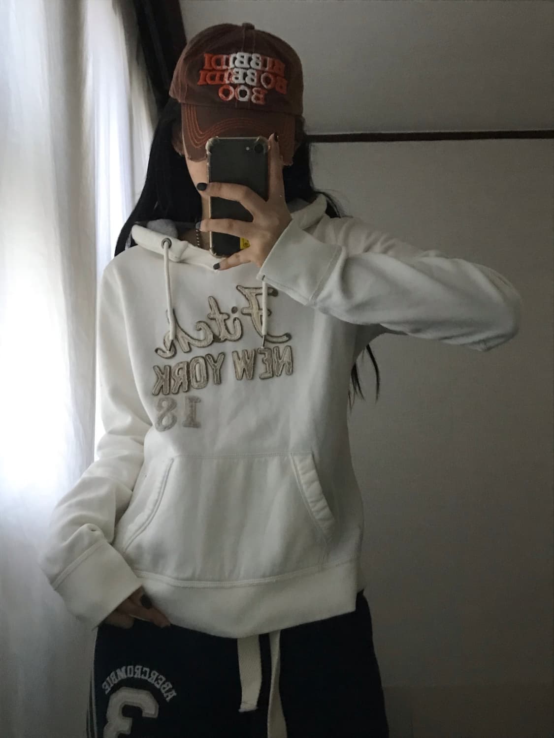 아베크롬비 화이트 후드티 상품이미지7