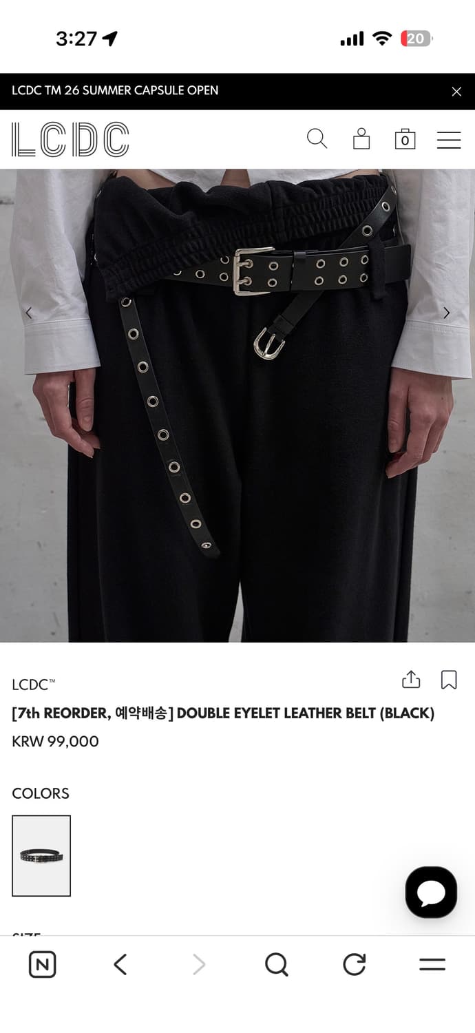lcdc 더블아일렛레더벨트 상품이미지4
