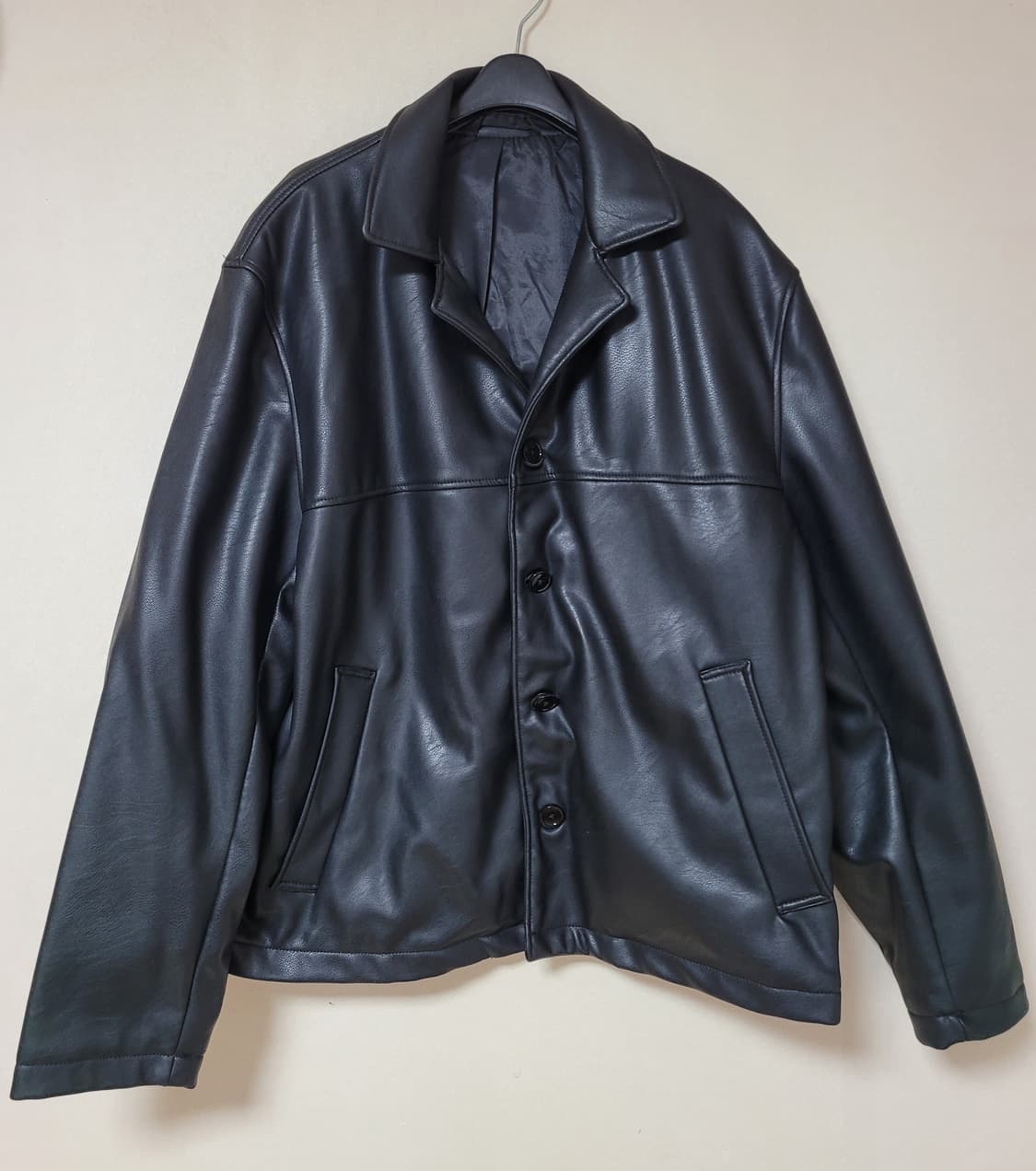 h&m 에이치앤엠 가죽 레더 자켓 코티드자켓 L 상품이미지2