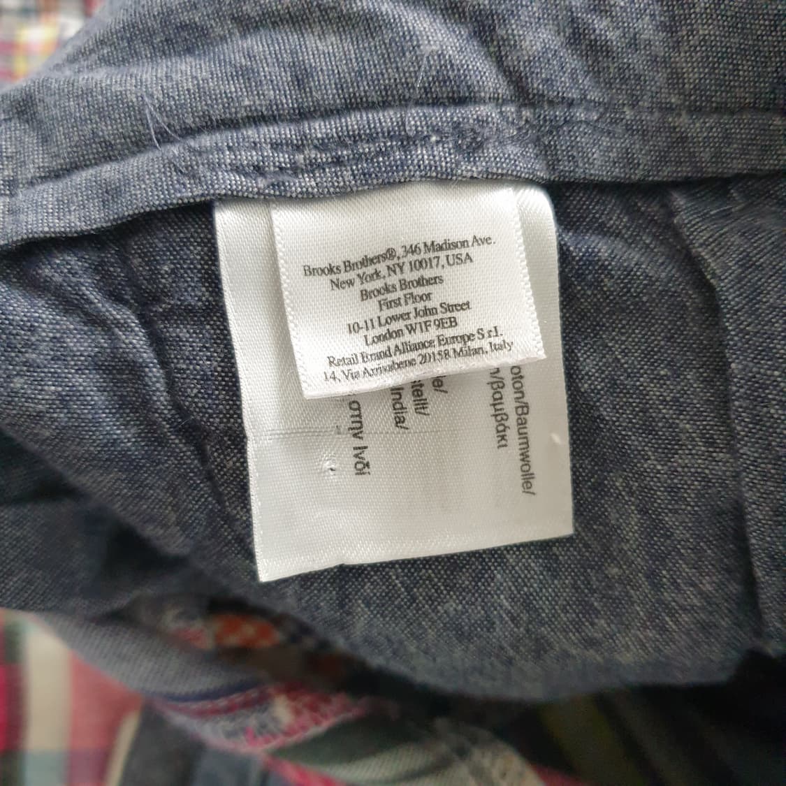 BROOKS BROTHERS 체크 패턴 면바지 상품이미지3
