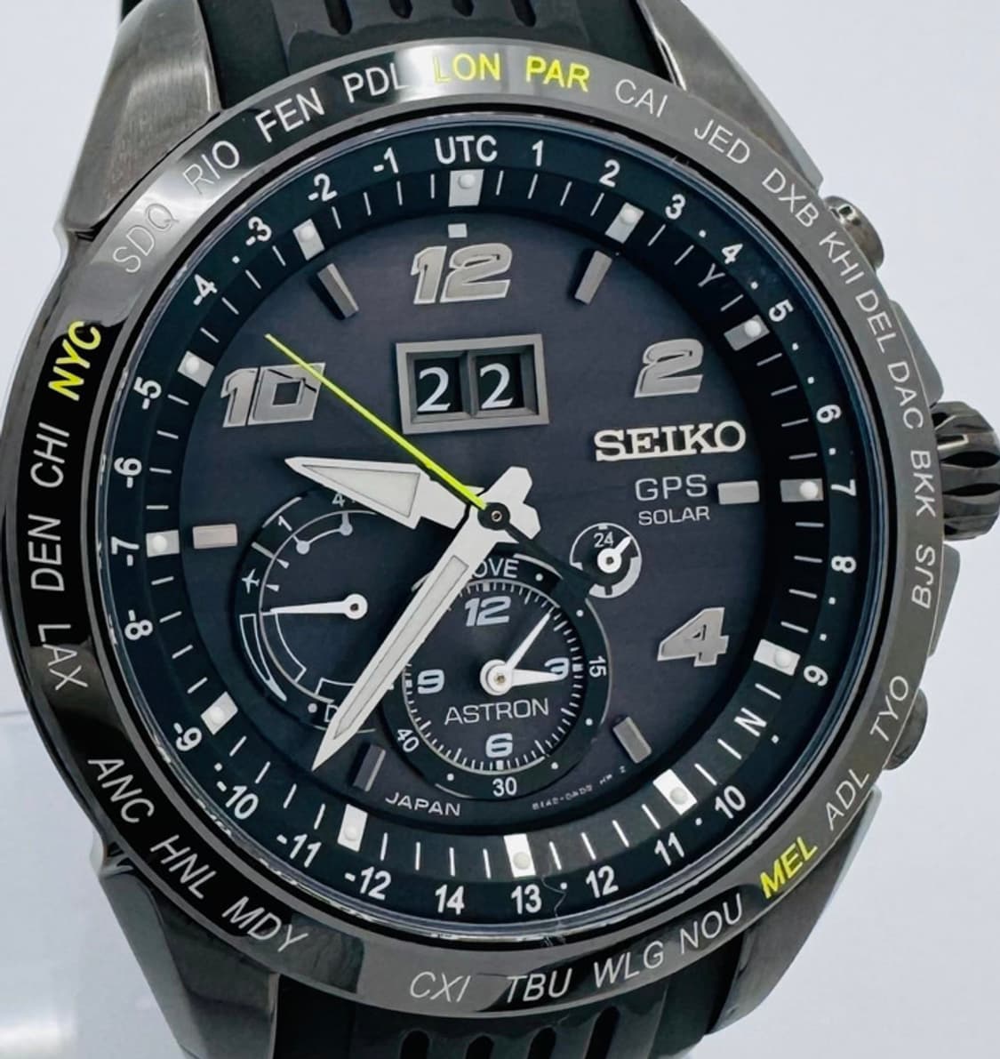 [정품] 세이코 아스트론 GPS 솔라 듀얼타임 티타늄 빅데이트 워치 상품이미지2