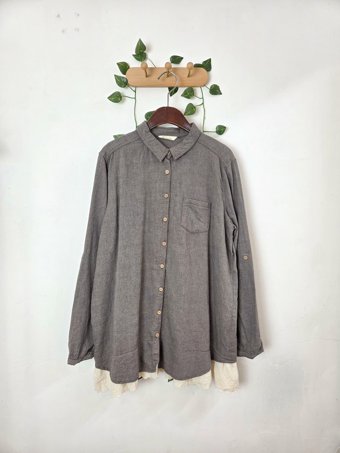 뮤트 모리 버튼업 블라우스 상품이미지1