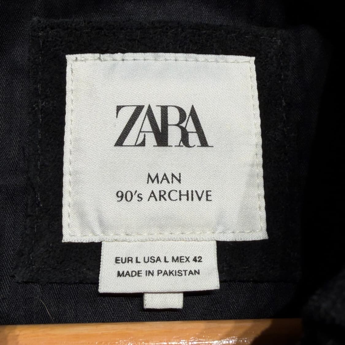 자라 90s 아카이브 버팔로 카우레더 스웨이드 자켓 L 웨스턴 상품이미지2