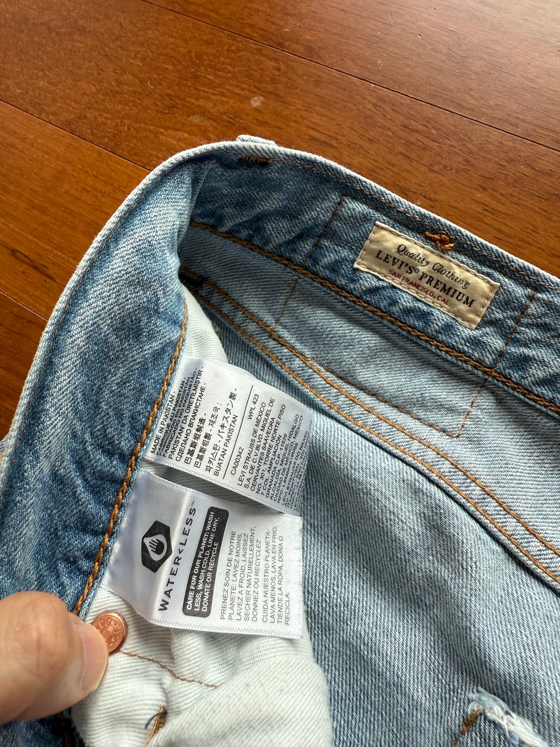 리바이스 568 연청 상품이미지2