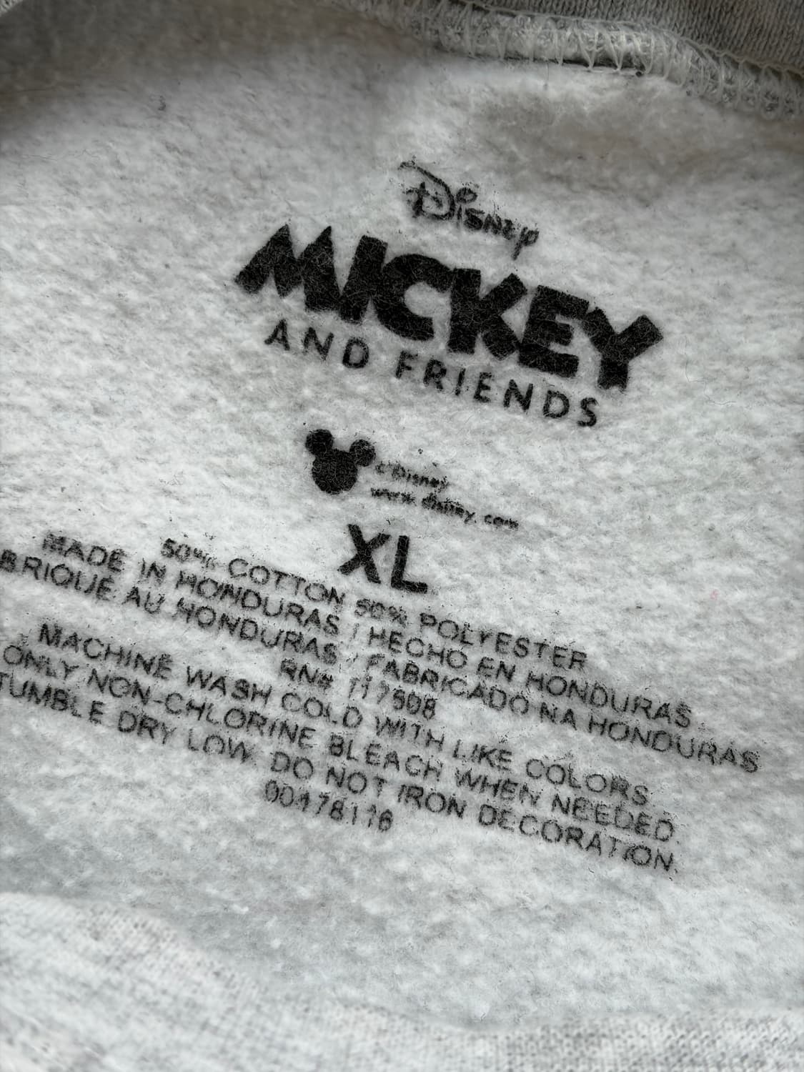 디즈니 미키마우스 50 50 빈티지 스웻 XL (103-107) 상품이미지5