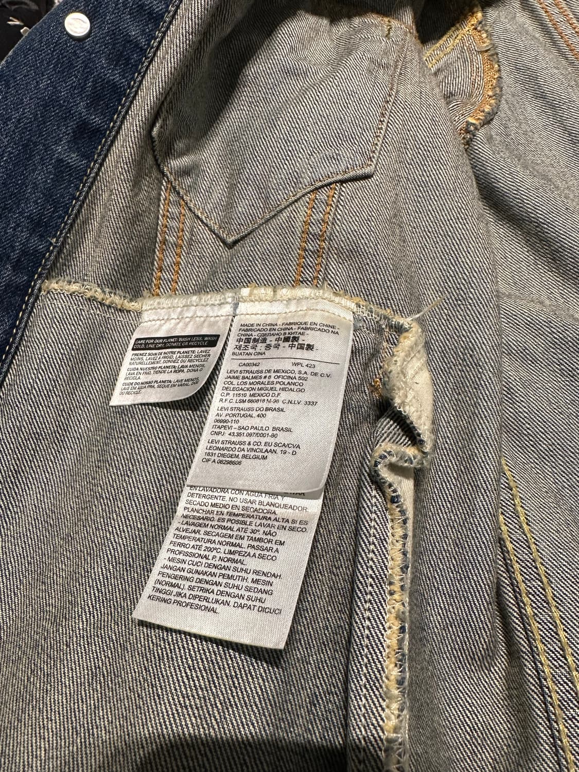 00s 리바이스 여성 데님 트러커 자켓 s 상품이미지4