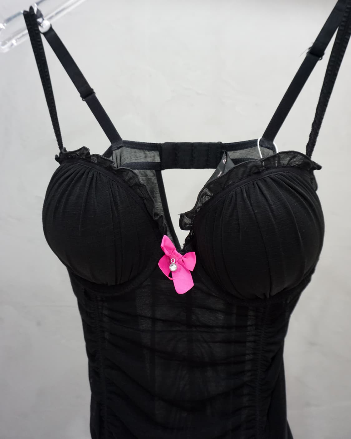 Paris 블랙 가터 슬립 상품이미지2