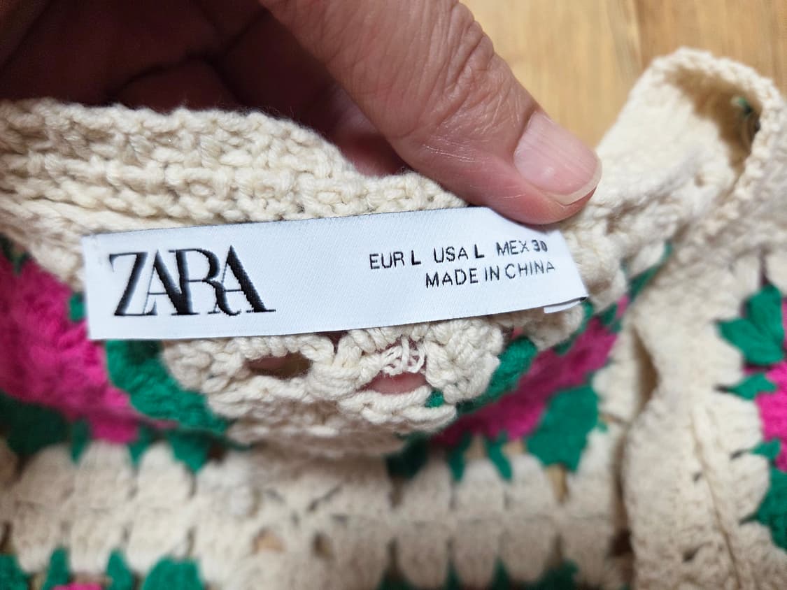 자라(ZARA) 크로쉐 니트 크롭가디건 프리사이즈 상품이미지8