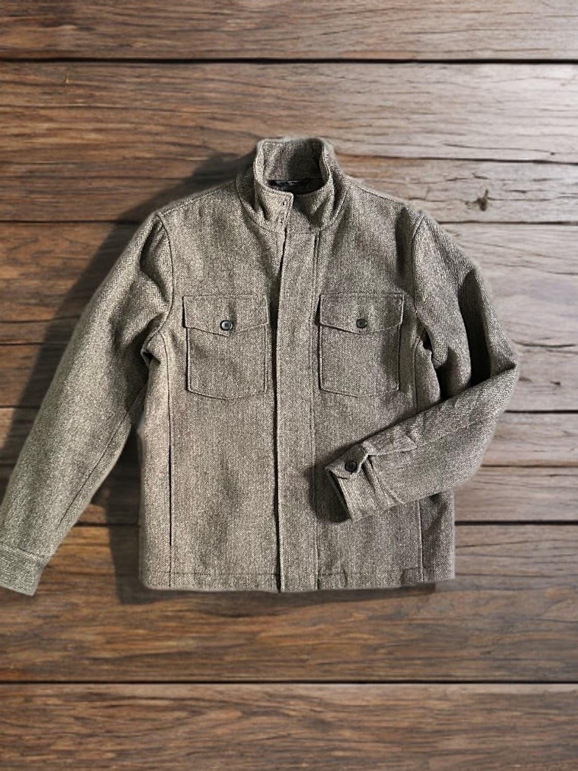 바나나리퍼블릭 헤링본 울 CPO 자켓 상품이미지1