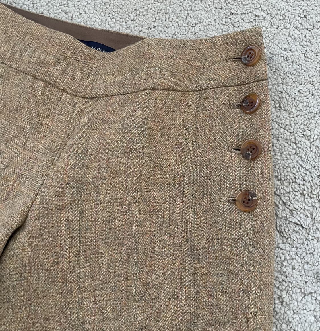 vintage low rise side button wool slacks 상품이미지2