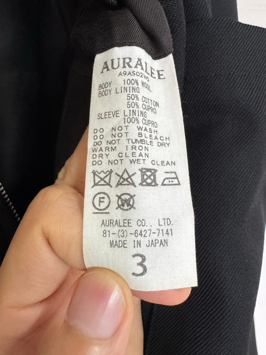 [3] 오라리 투포켓 울 자켓 상품이미지6