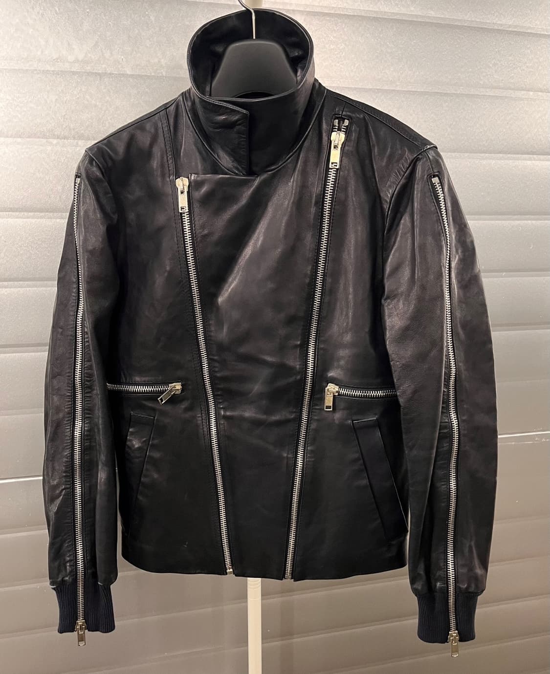 Diesel Black Gold 가죽 라이더 자켓 44 상품이미지3