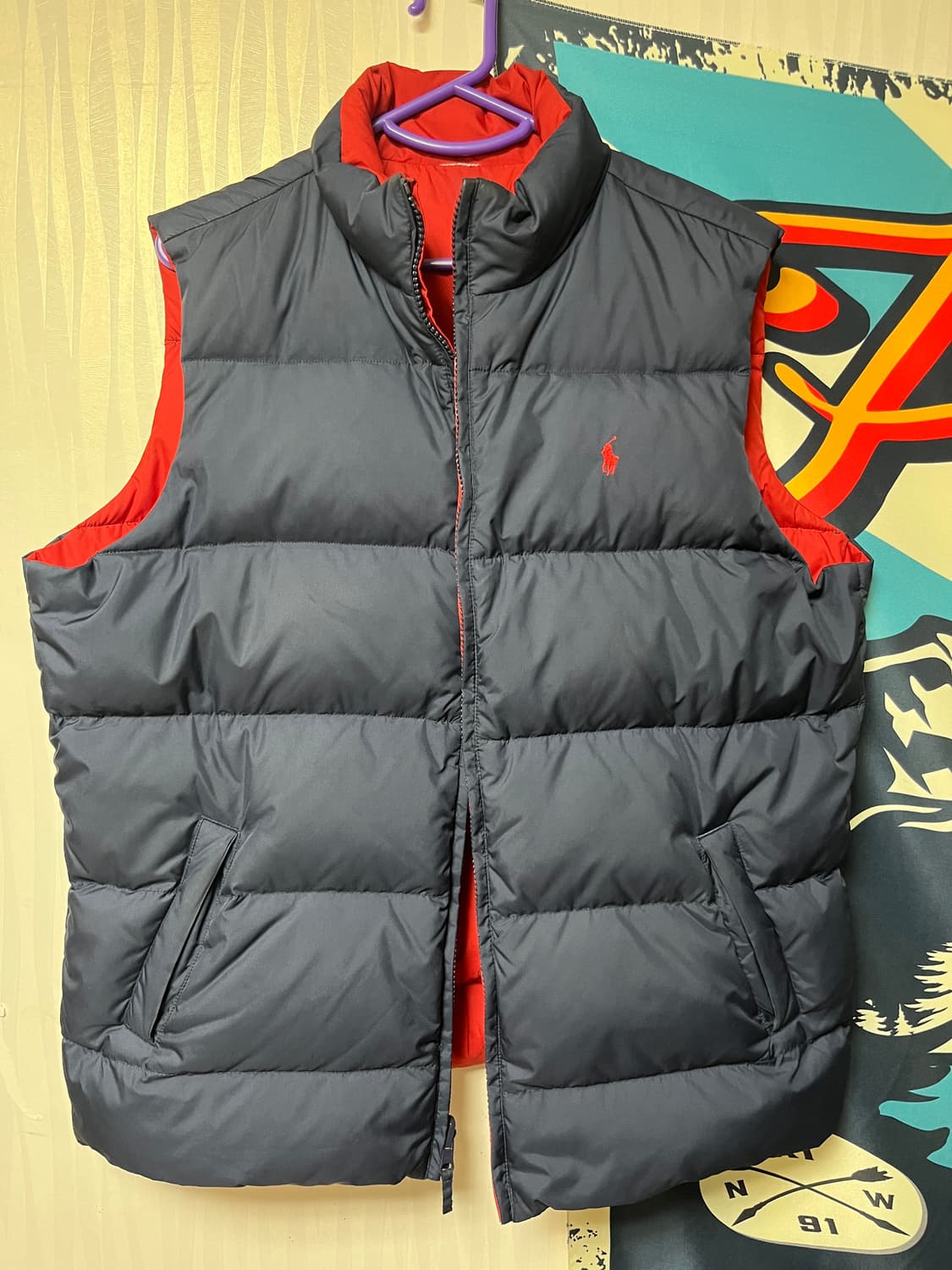 폴로 리버시블 패딩 베스트 상품이미지1