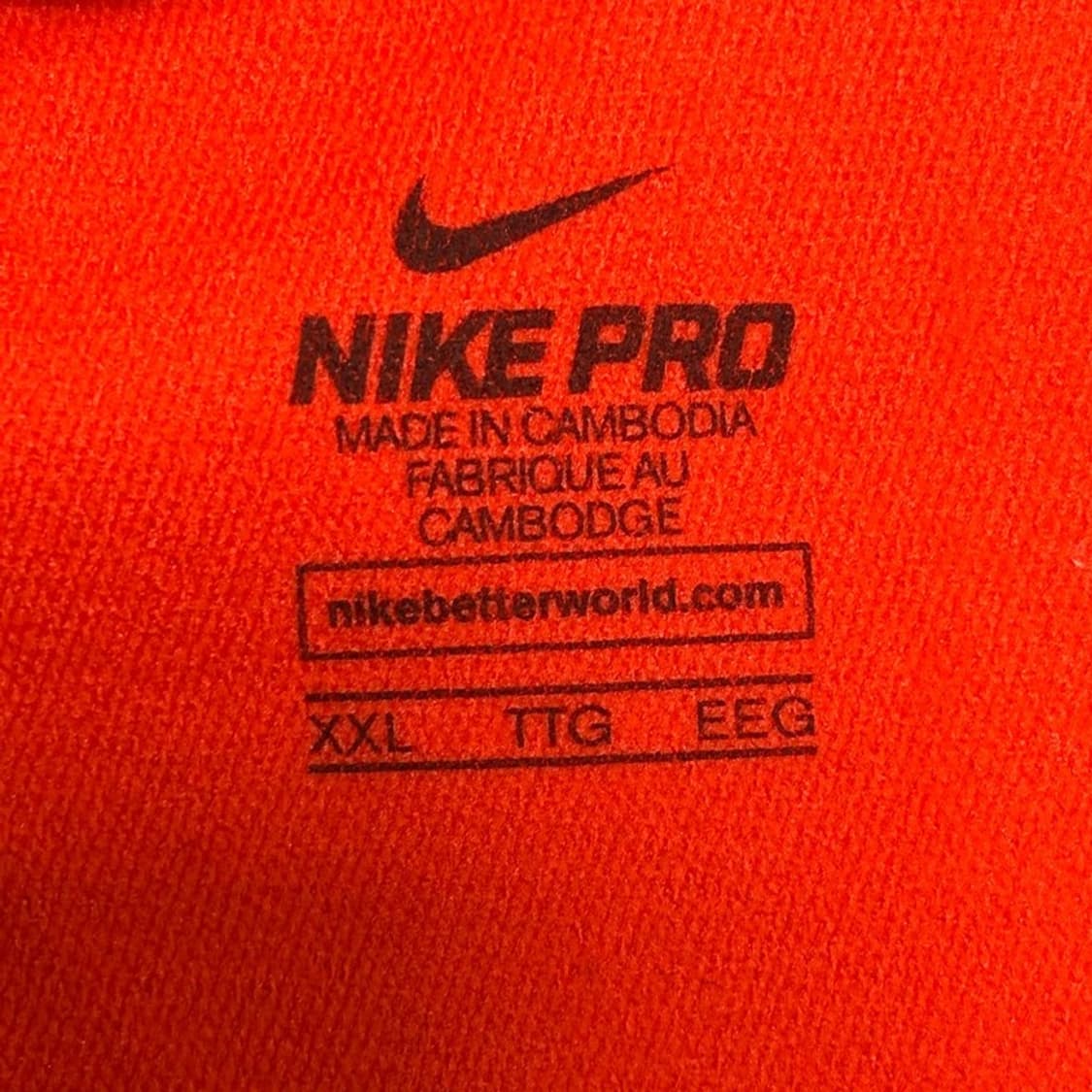 NIKE 프로 레깅스 레드 2XL 상품이미지6