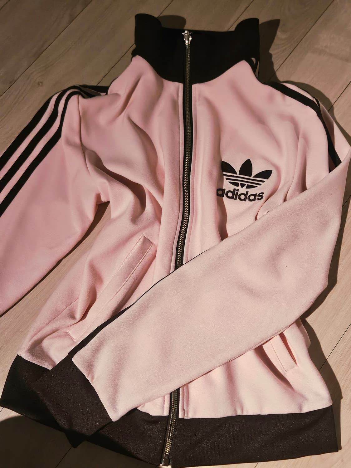 아디다스 베켄바우어 핑크 브라운 트랙탑 져지 딸기우유 대대장 상품이미지1