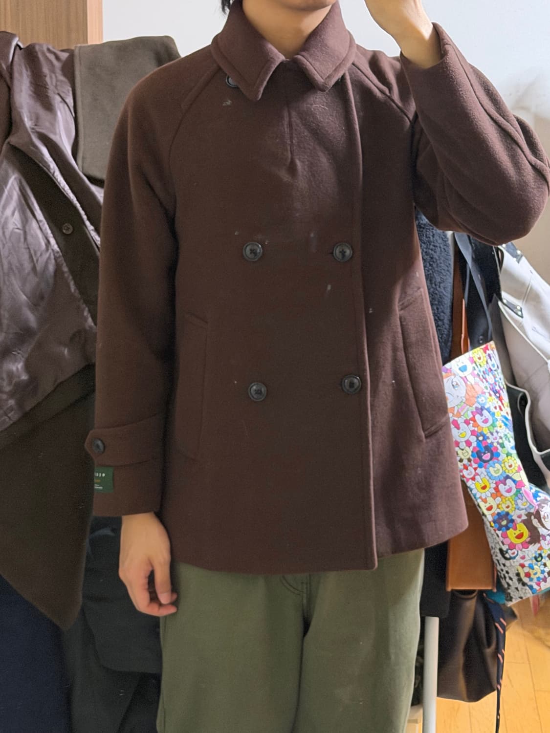 유나이티드 애로우즈 메리노 울 피코트 상품이미지9