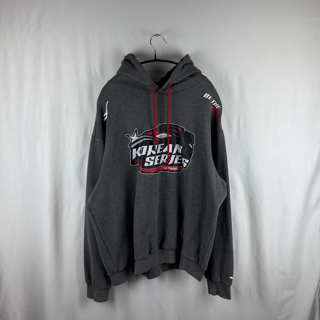 110) LG 트윈스 x 프로스펙스 2023 한국 시리즈 후드 티 그레이 상품이미지2