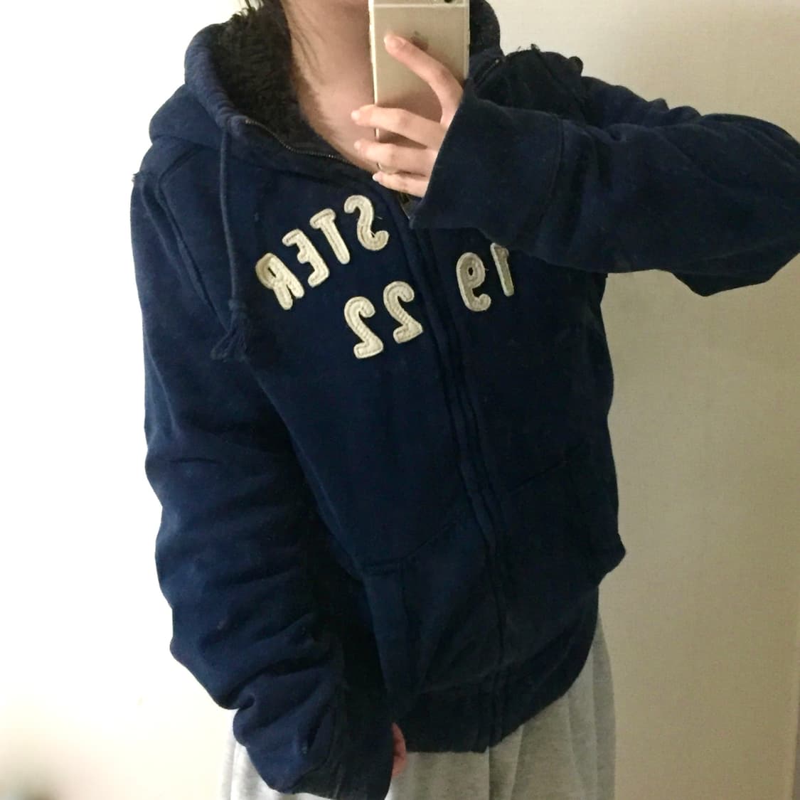 홀리스터 Hollister 1922 보아털 울프죠 후드집업 상품이미지2