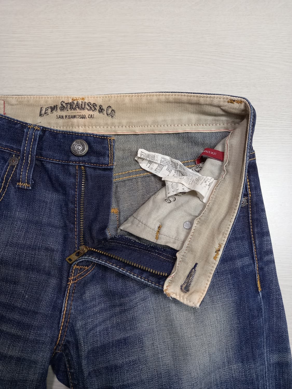 31 리바이스510 워싱 슬림일자진 진청 31-517 상품이미지7