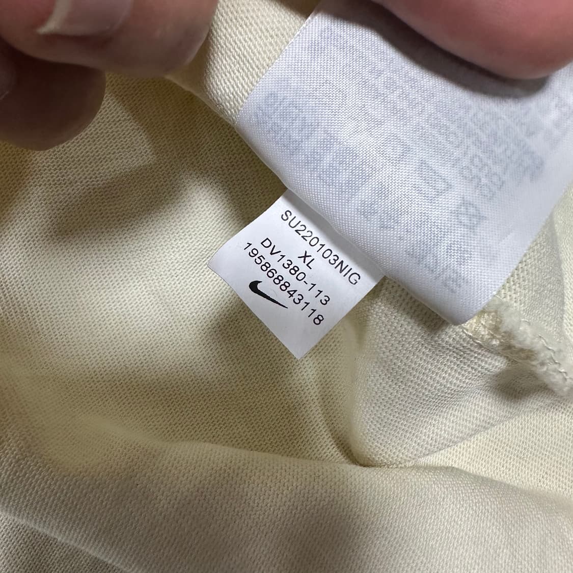 ✨ (만원 빈티지) 나이키 빅로고 세미 크롭 반팔티 상품이미지5