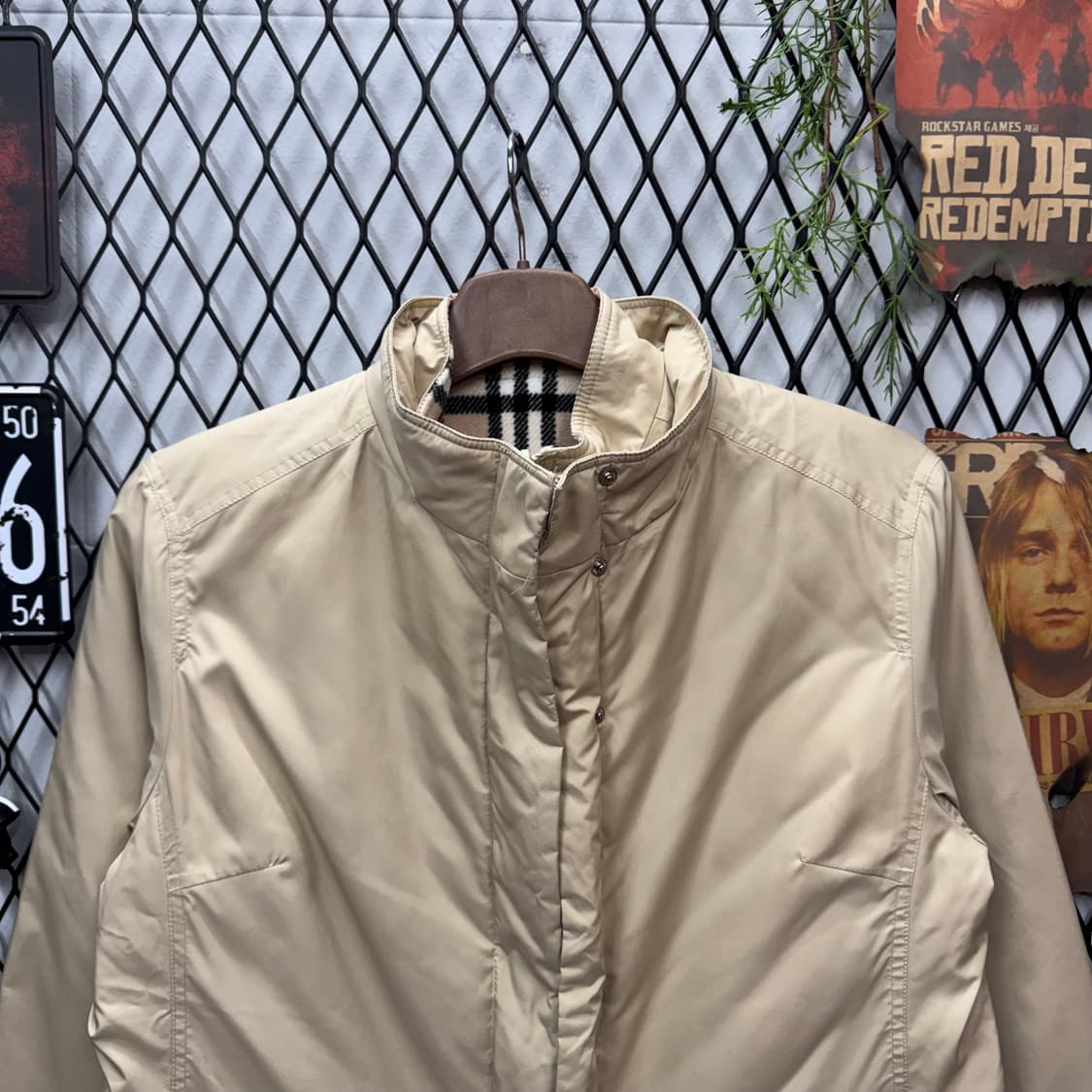 00s 버버리 패딩 점퍼 내피 리버시블 베스트 디테일 베이지 상품이미지3