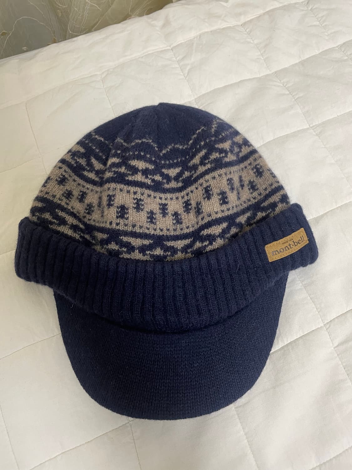 몽벨 노르딕 패턴 캡 비니 헌팅캡 상품이미지1