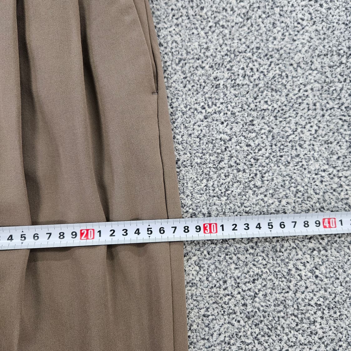 [28] 무신사스탠다드 베이지 핀턱 와이드 팬츠 바지 1106JM1 상품이미지7