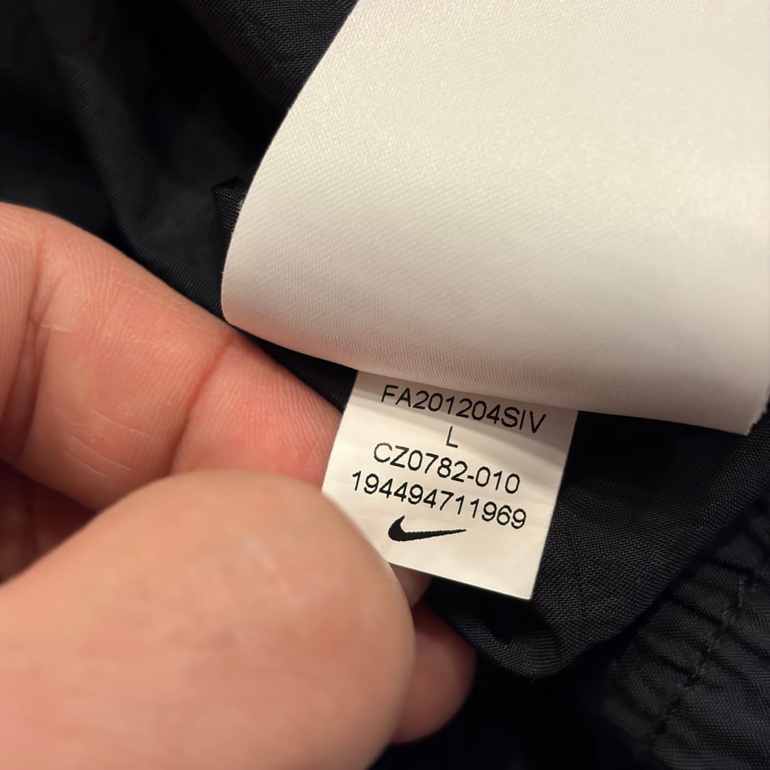 [L] 나이키 스카치 블랙 바람막이 후드 집업 B443 상품이미지9