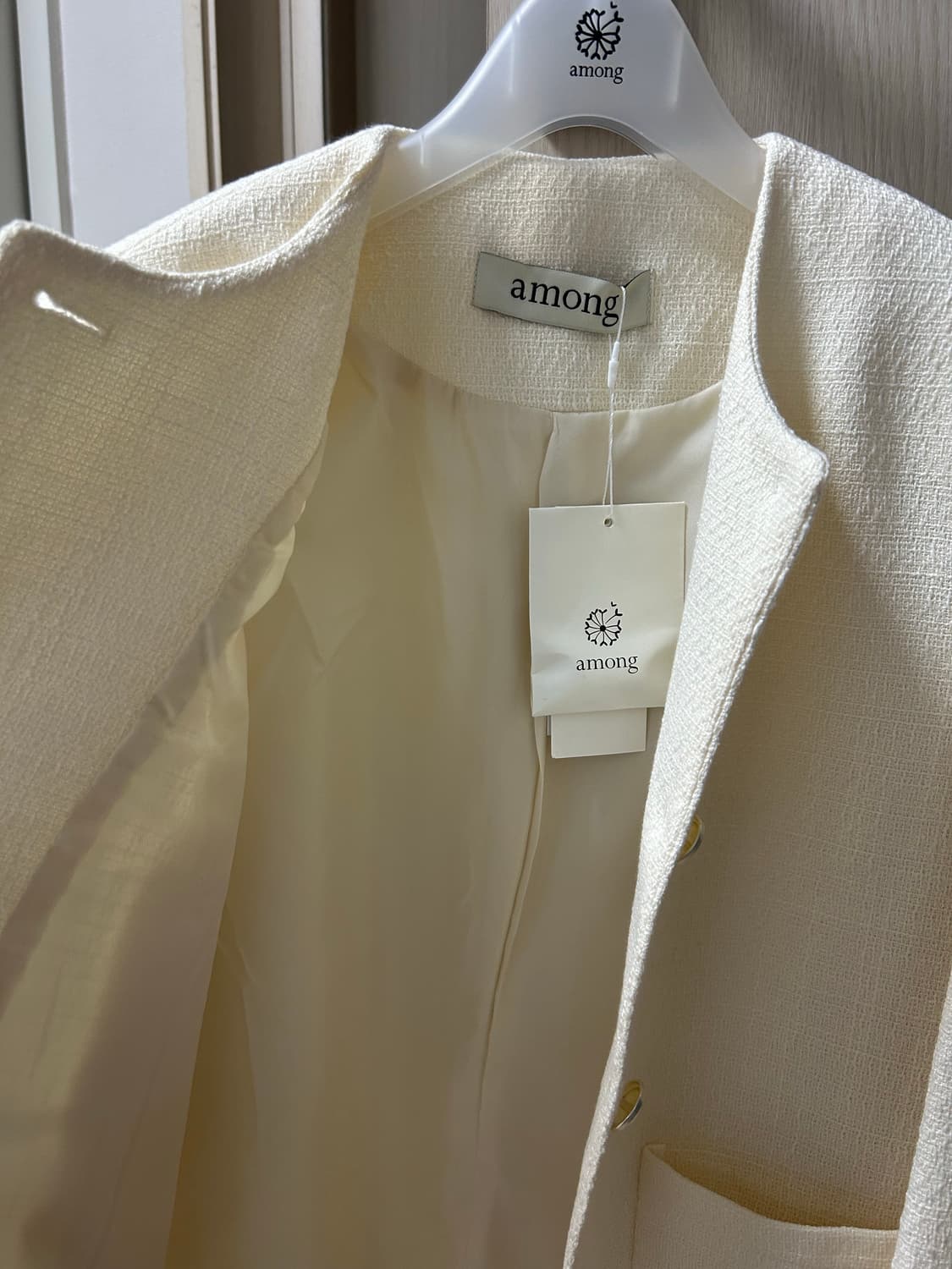 AMONG 어몽 OVER-FIT TWEED JACKET 상품이미지5