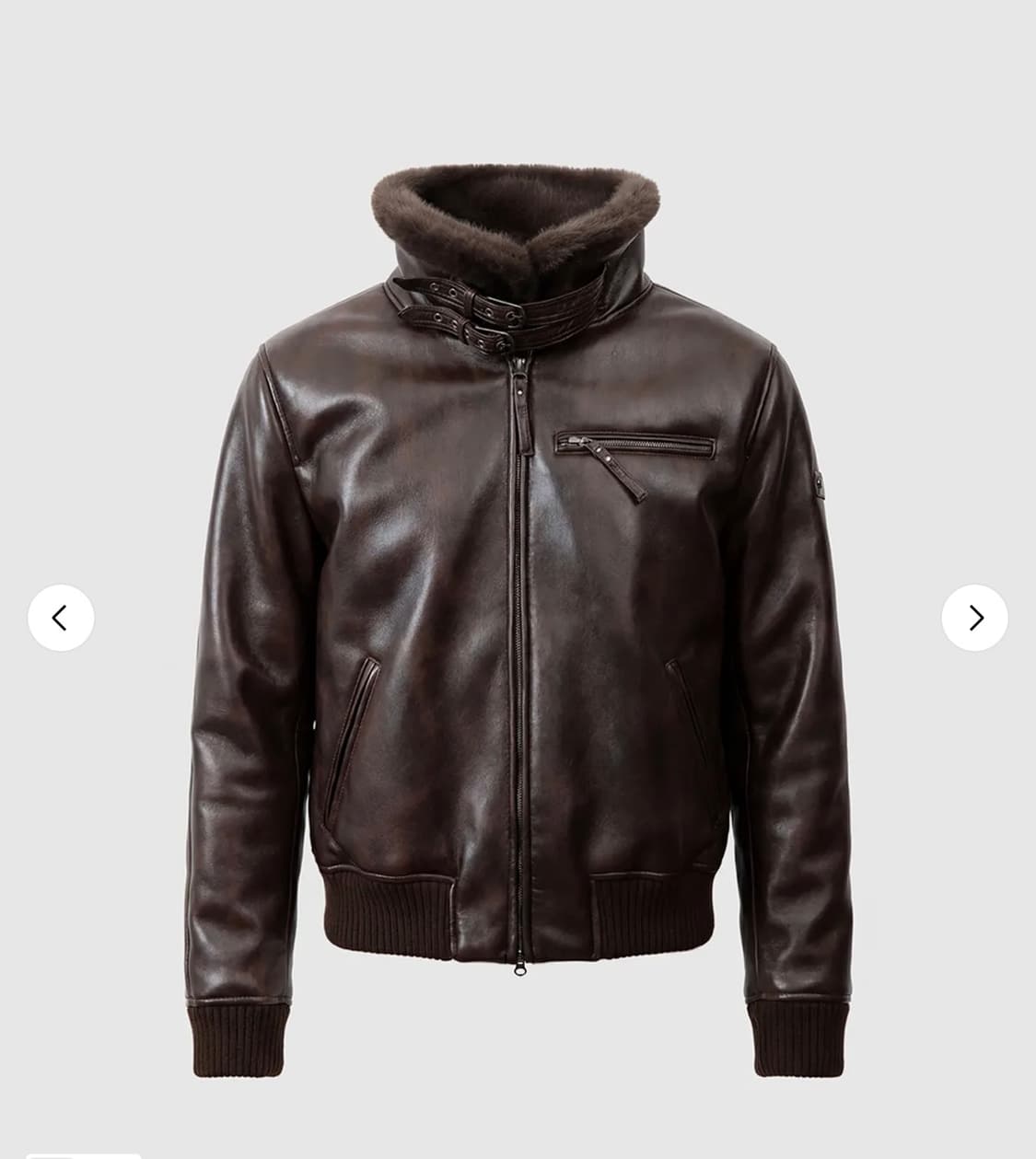 배드블러드 바이퍼 시어링 무스탕 워시드브라운 m 상품이미지1